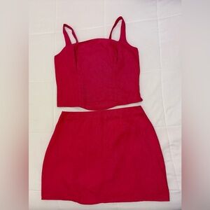 Reformation: Vancouver linen 2 piece set.